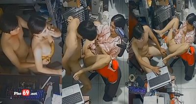 Hack cam 2 vợ chồng tranh thủ chịch nhau tại bàn làm việc của chồng